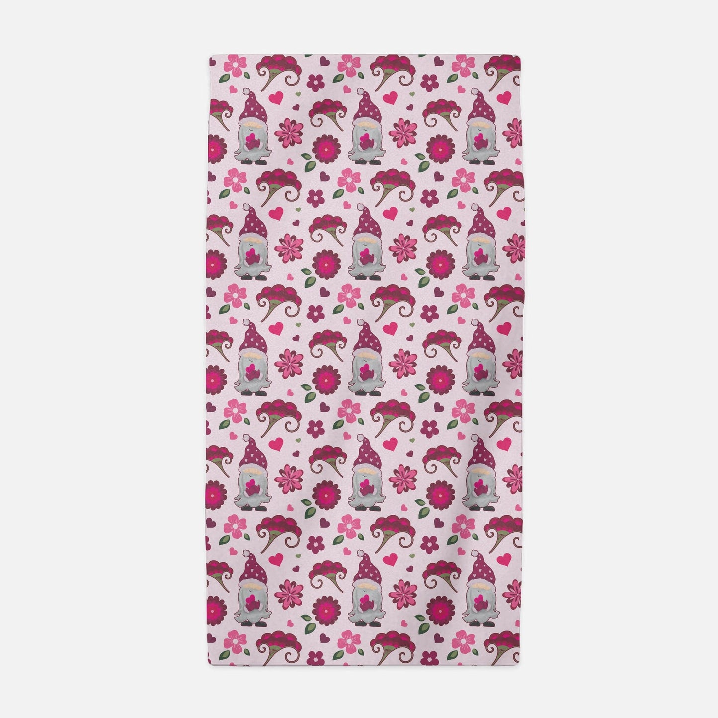 Valentines Gnome Beach Towel (Premium)