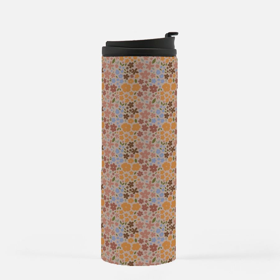A Flock of Flowers-Muted Thermal Tumbler 16 oz.